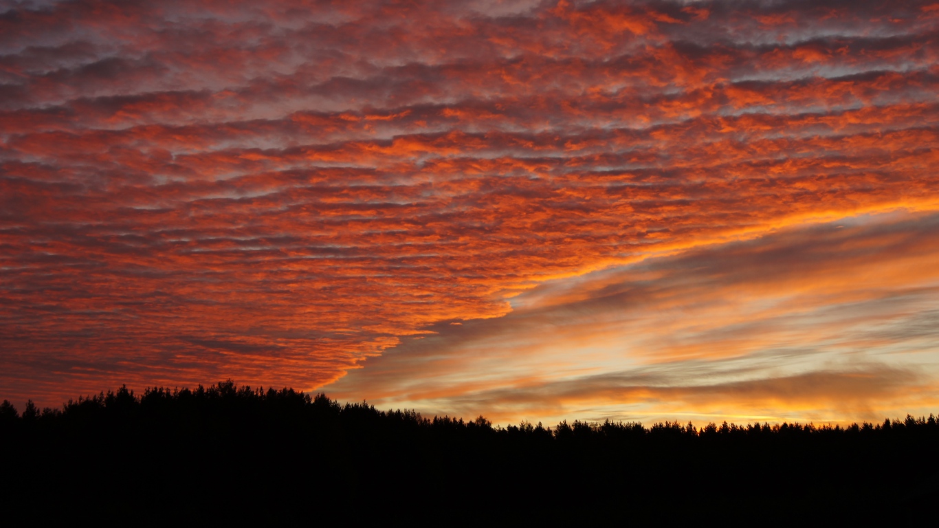 Wallpaper Sky, Clouds, Sunset, Beautiful - Красивое Небо Full Hd - HD Wallpaper 