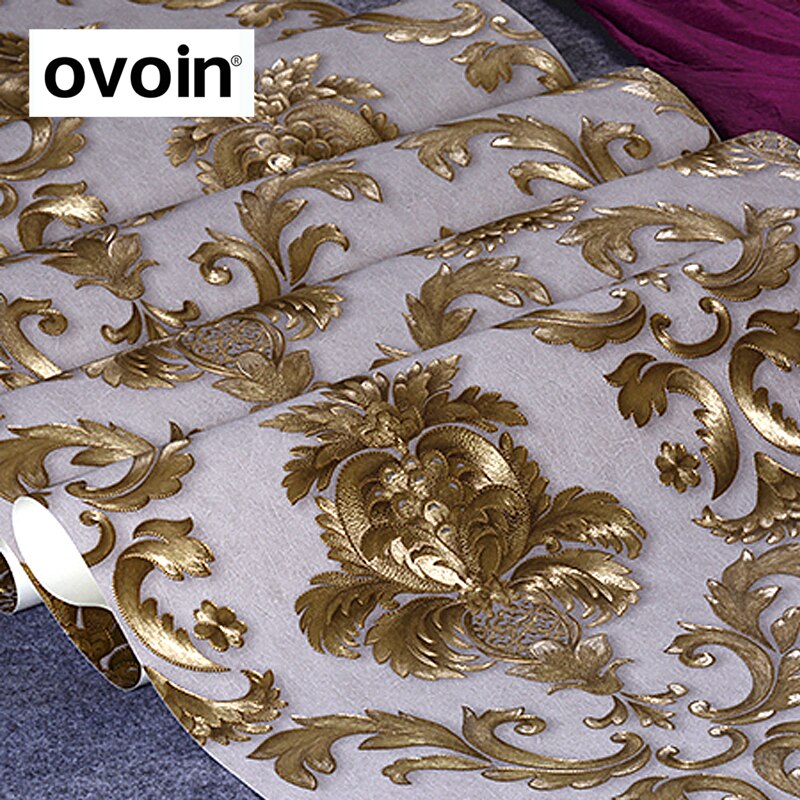 3d Дамасские Золото Обои - HD Wallpaper 