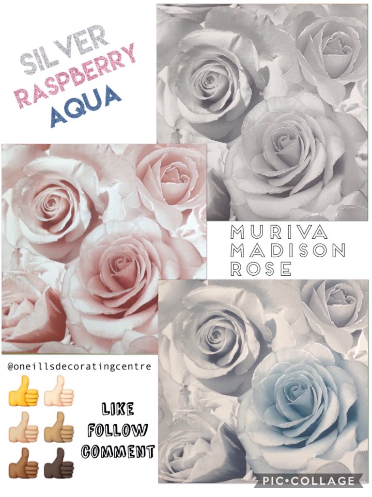 Madison Rose Glitter Floral Wallpaper Muriva - 768x1024 Wallpaper -  