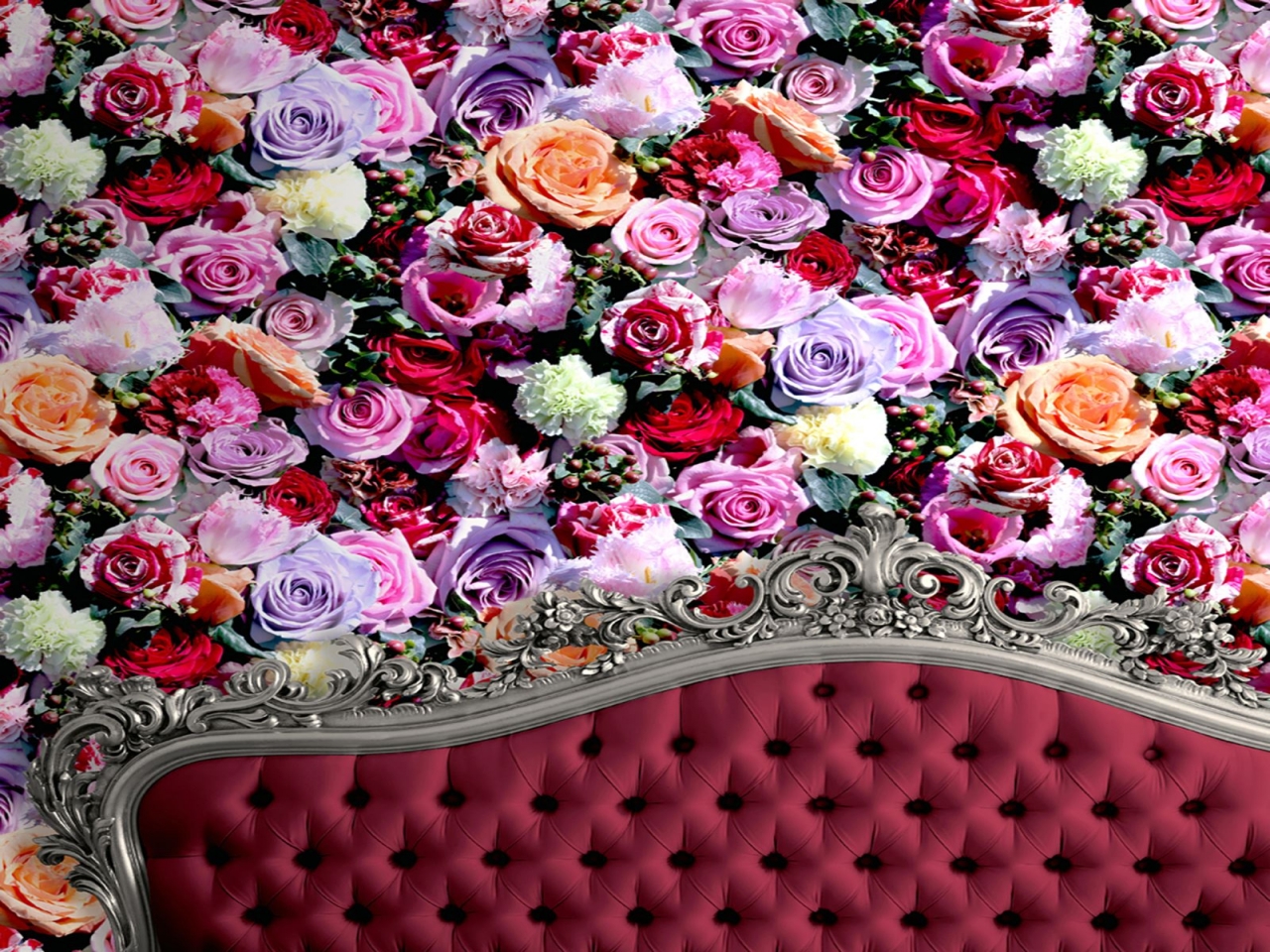 Zu The Cat Details Roses Floral Wallpaper Muriva J - Rasch Uk Spring 215014 - HD Wallpaper 
