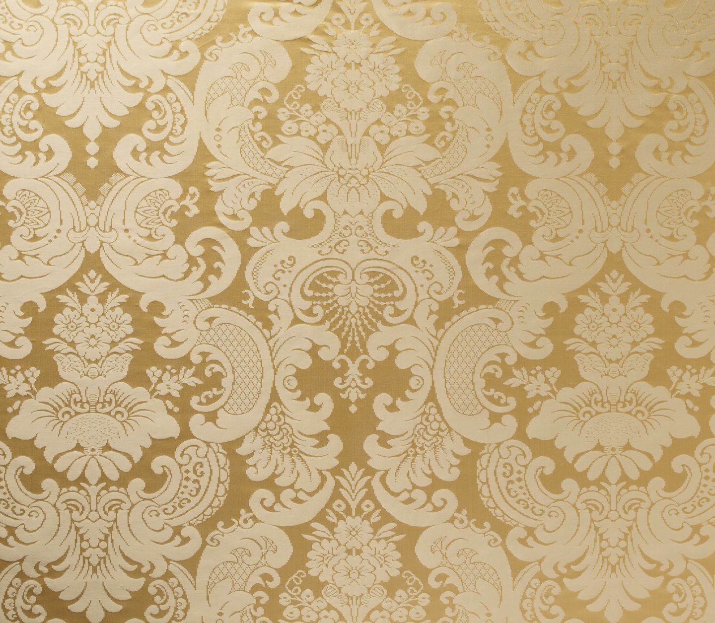 Gold Damask Fabric Uk - HD Wallpaper 