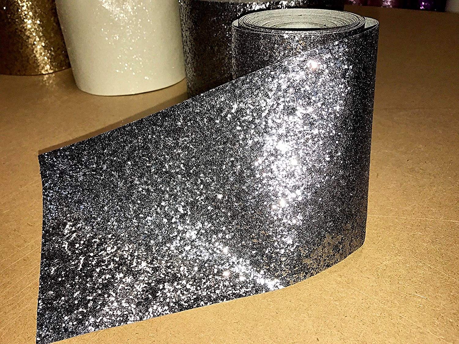 Chunky Glitter 15cm Fabric Wallpaper Border Grade 3 - Floor - HD Wallpaper 