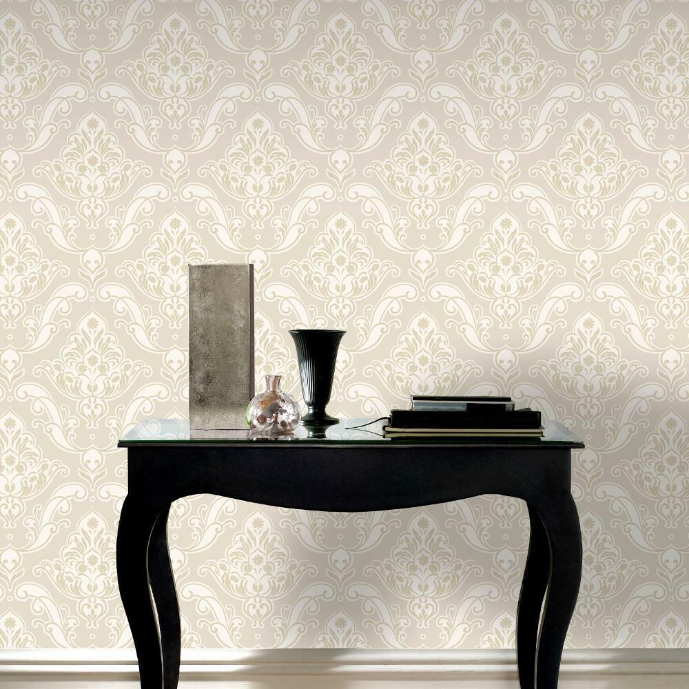 Duck Egg Blue Damask Uk - HD Wallpaper 