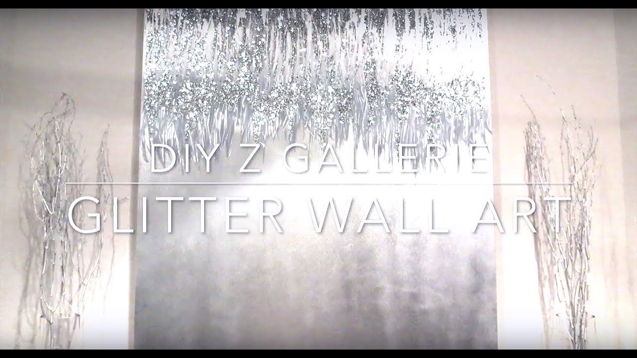 Brilliant Glitter Wall Art D I Y Z Gallerie You Tube - Art Z Gallerie - HD Wallpaper 