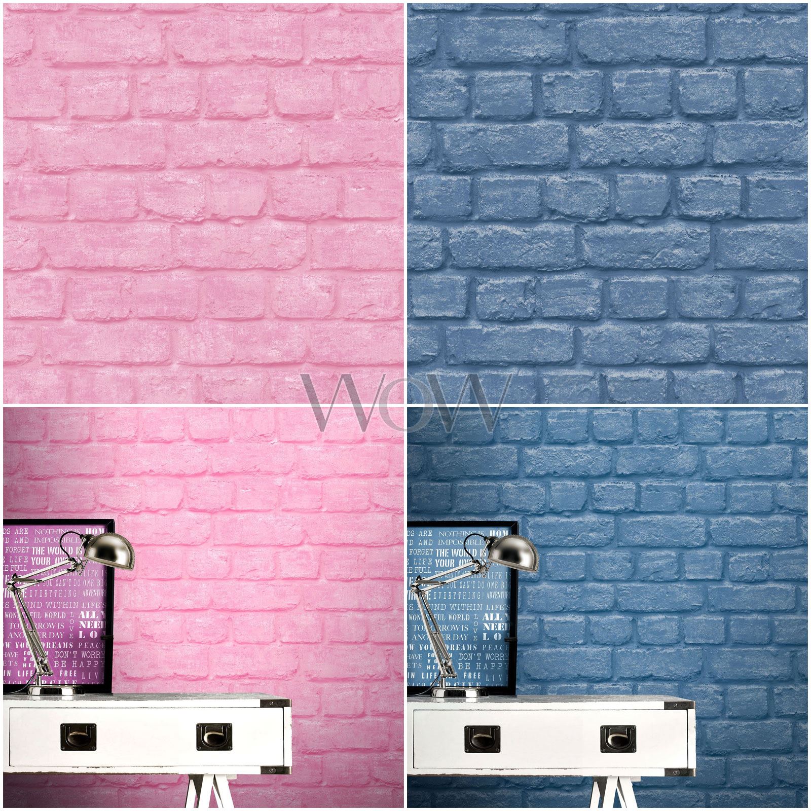 Papier Peint Brique Bleu Ciel - HD Wallpaper 