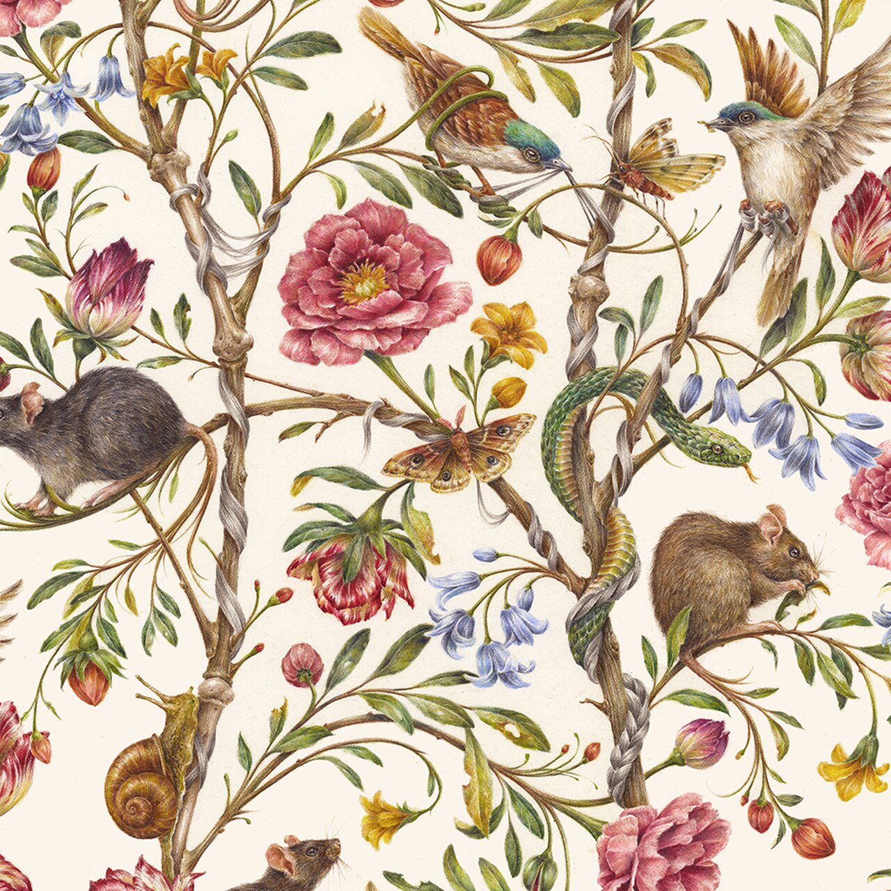 William Morris Wallpaper Animals - HD Wallpaper 