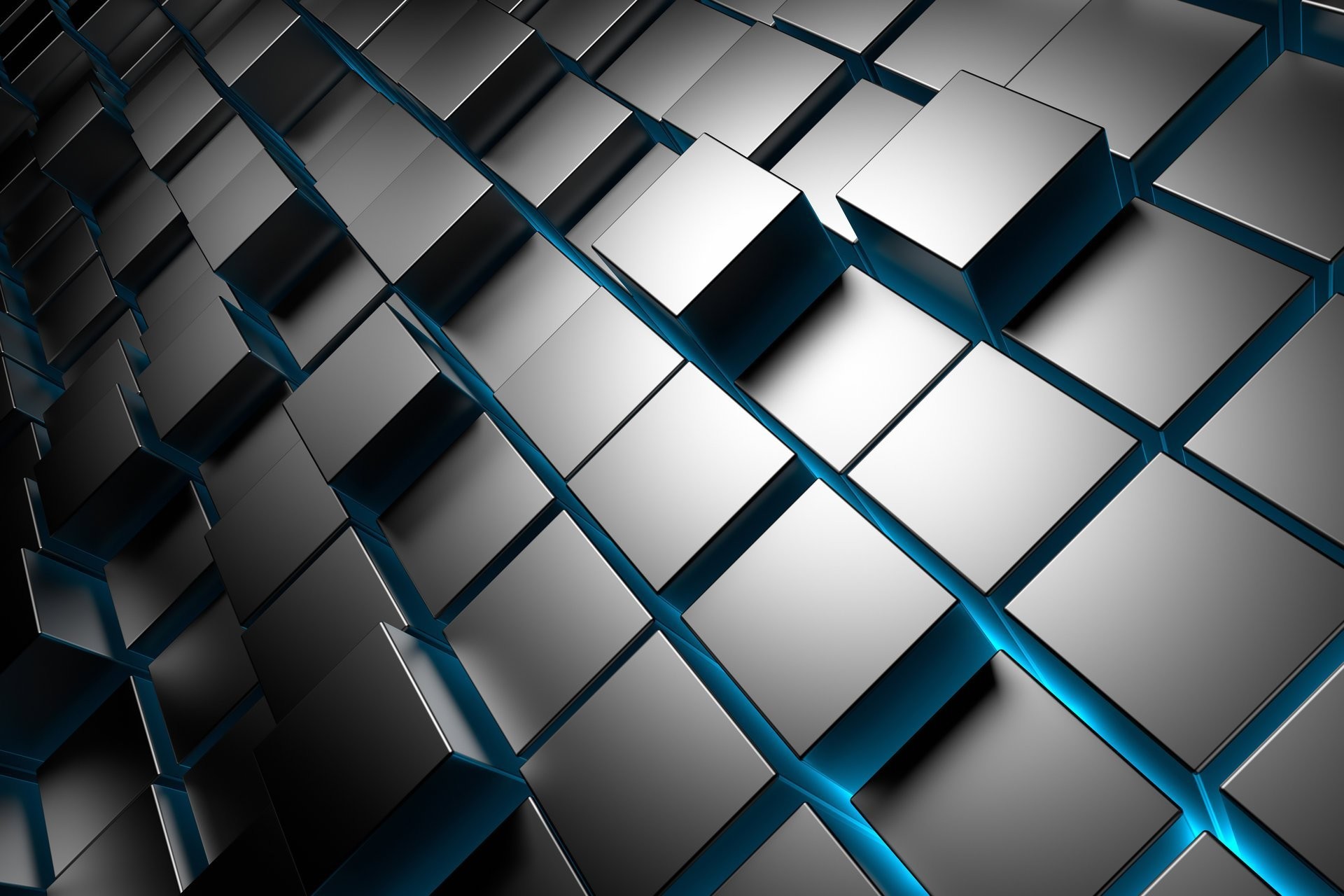 3d Cubes Metal Chrome Brick Square Cuba 
 Data-src - Cube Wallpaper Hd - HD Wallpaper 