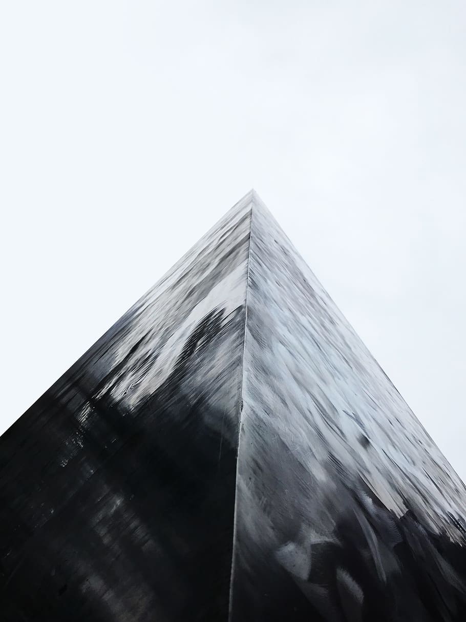 Black Pyramid, Building, Corner, Architecture, Sharp, - Eloraline - HD Wallpaper 