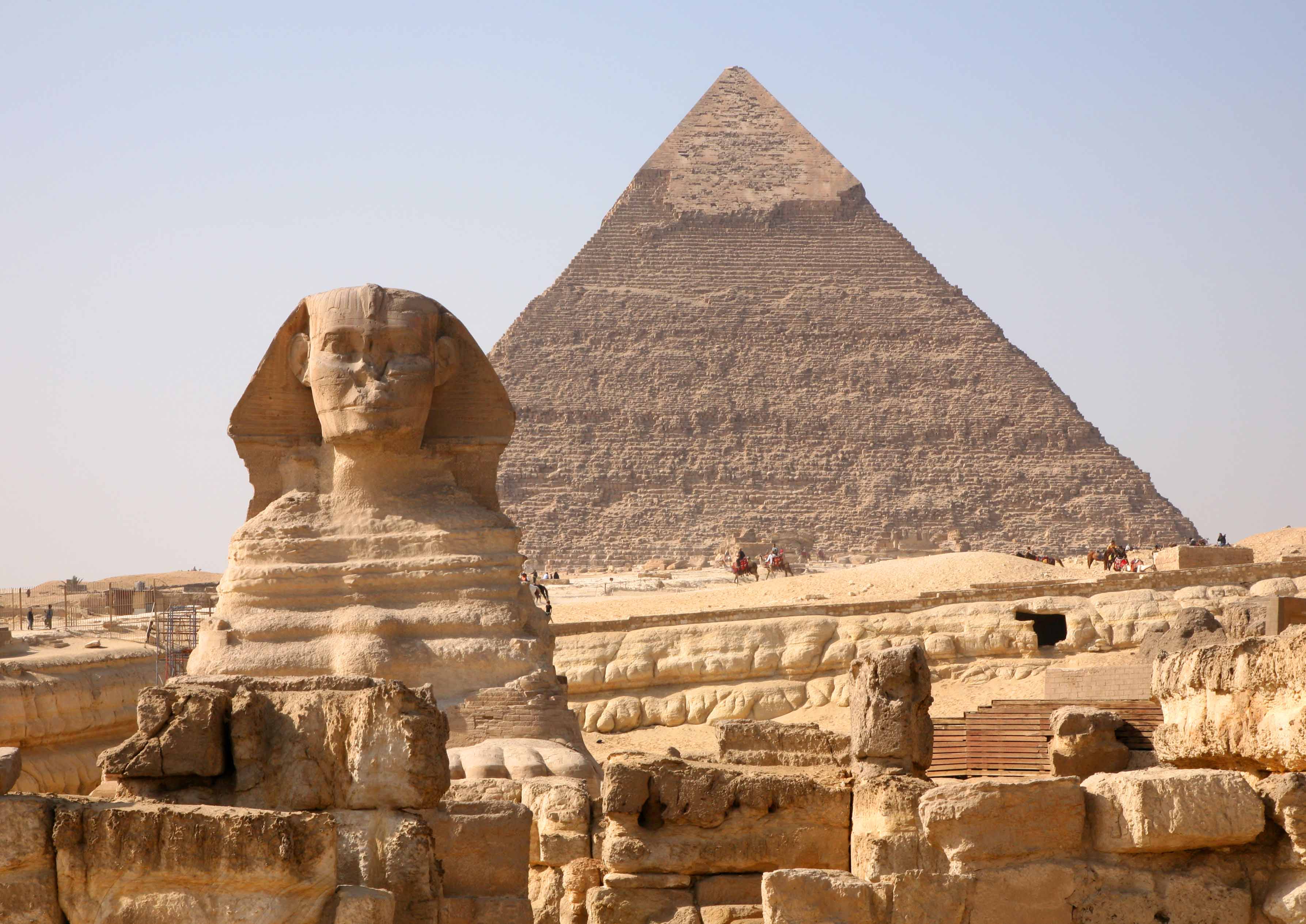 Egyptian Pyramids - HD Wallpaper 