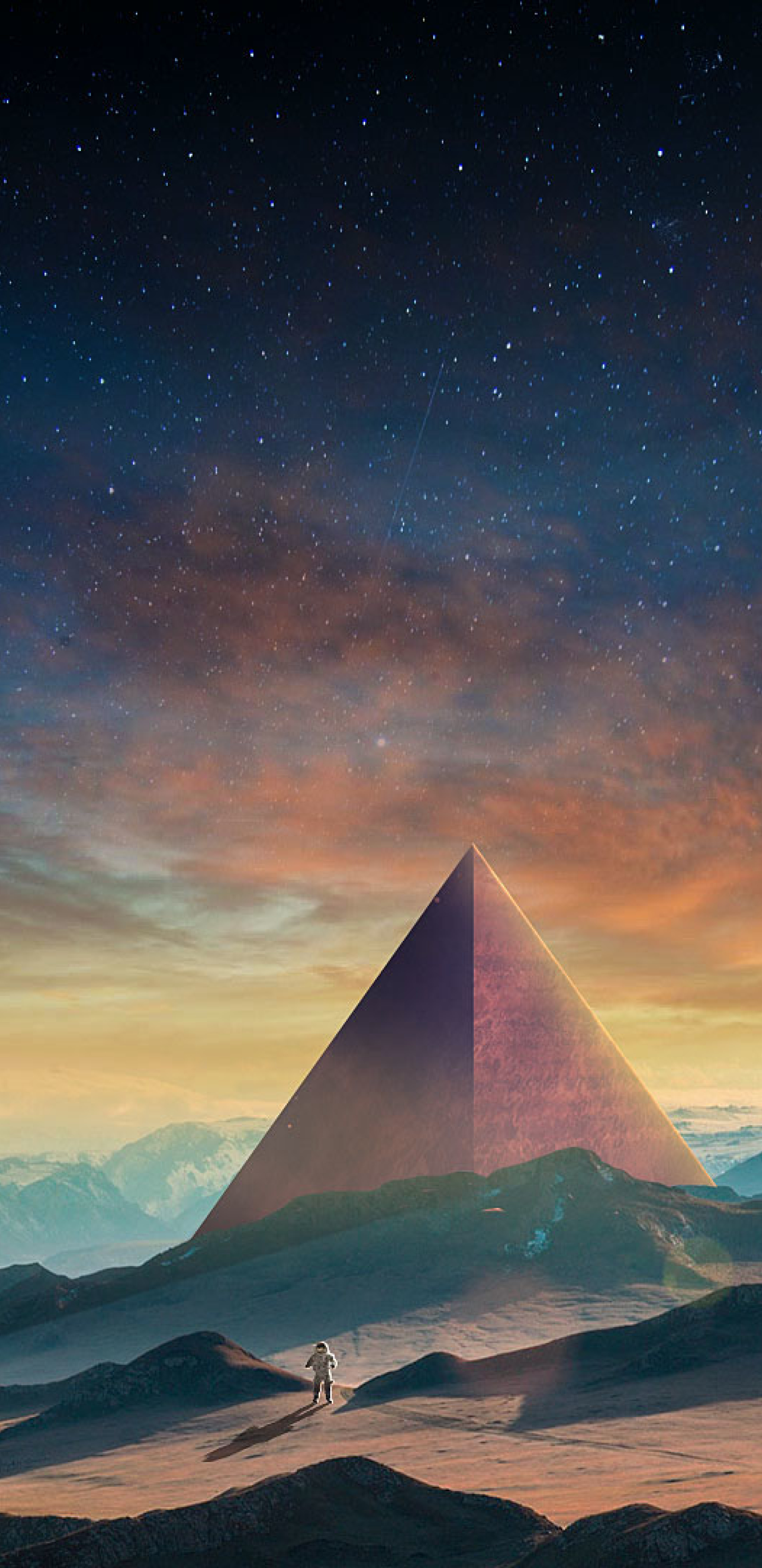 Astronaut Galaxy 4k - HD Wallpaper 