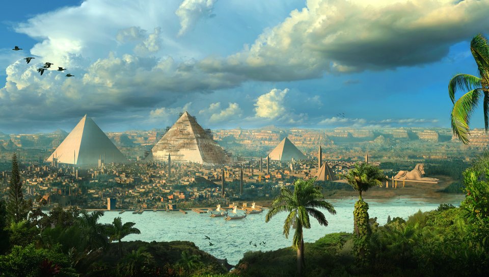 Ancient Egypt Fantasy City - 960x544 Wallpaper 