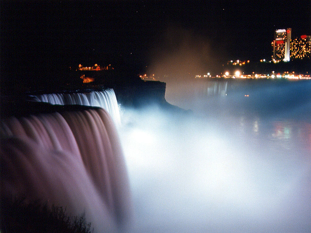Niagara Falls Night - Niagara Falls At Night - HD Wallpaper 