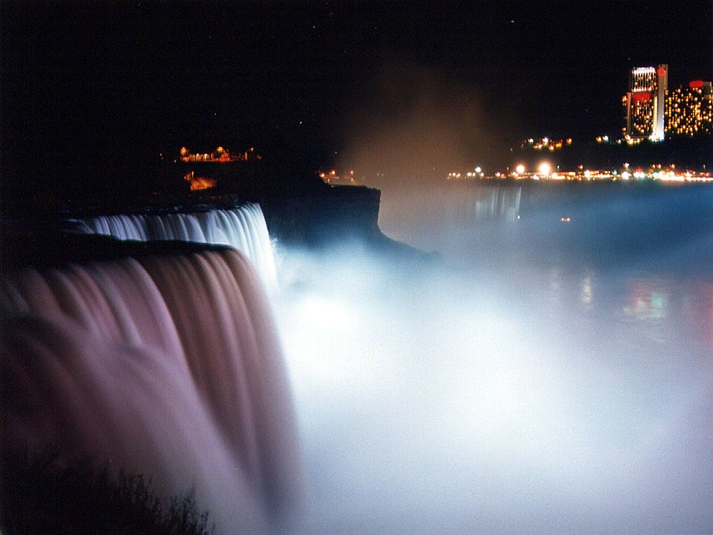 Night falls last. Водопад Ниагара. Waterfall Niagara колонки. Водопад Ниагара Черногория. Пейзажи водопад Ниагара.