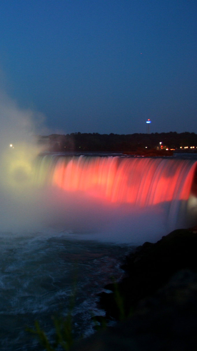Niagara Falls At Night Wallpaper - Reflection - HD Wallpaper 