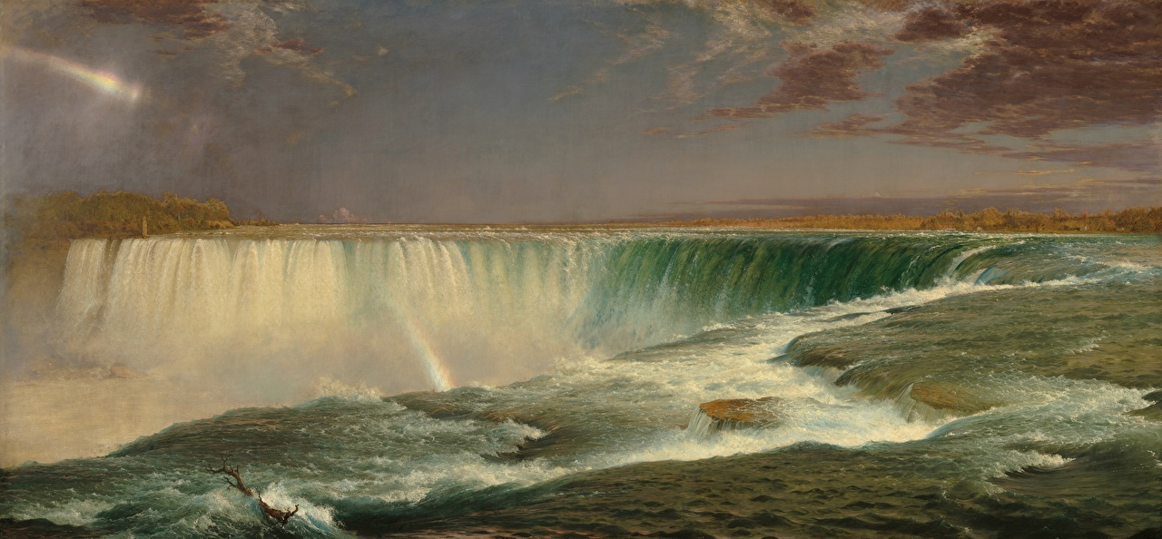 Frederic Edwin Church Niagara - HD Wallpaper 