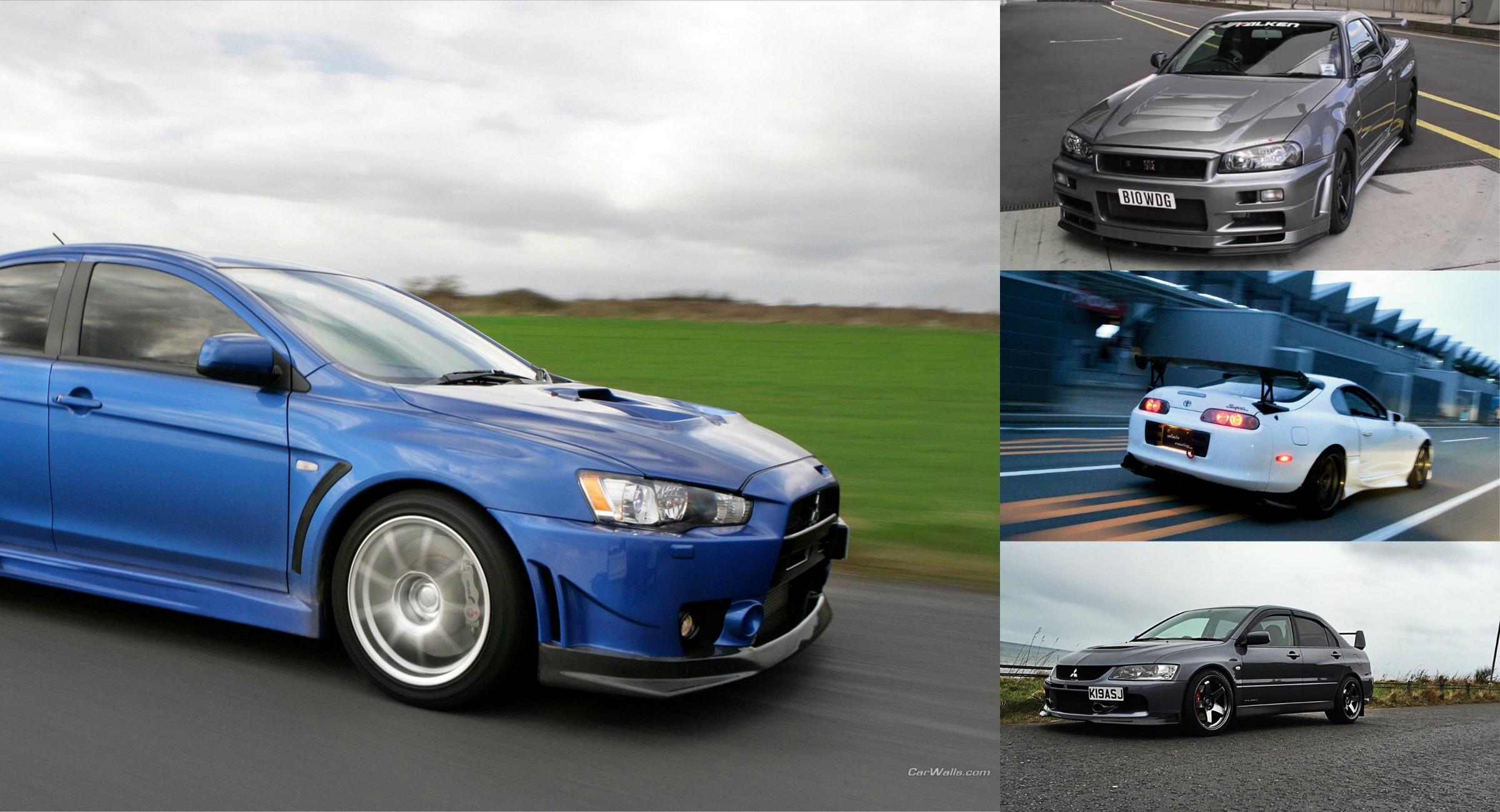 Gunmetal Wallpaper - Mitsubishi Lancer Blue Color - HD Wallpaper 
