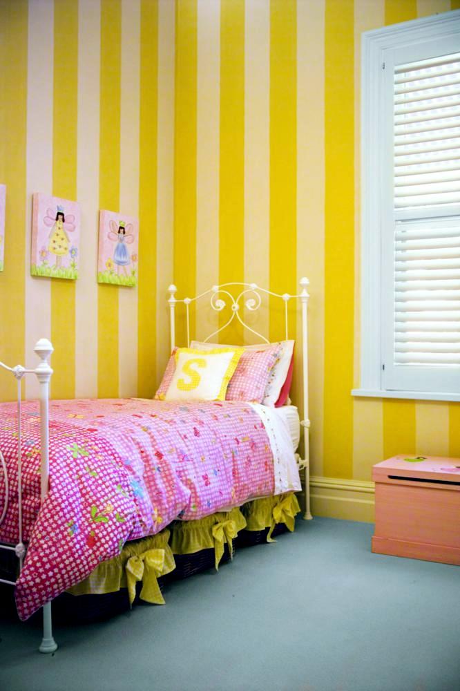 Nursery - Lemon Yellow Colour For Bedroom - HD Wallpaper 