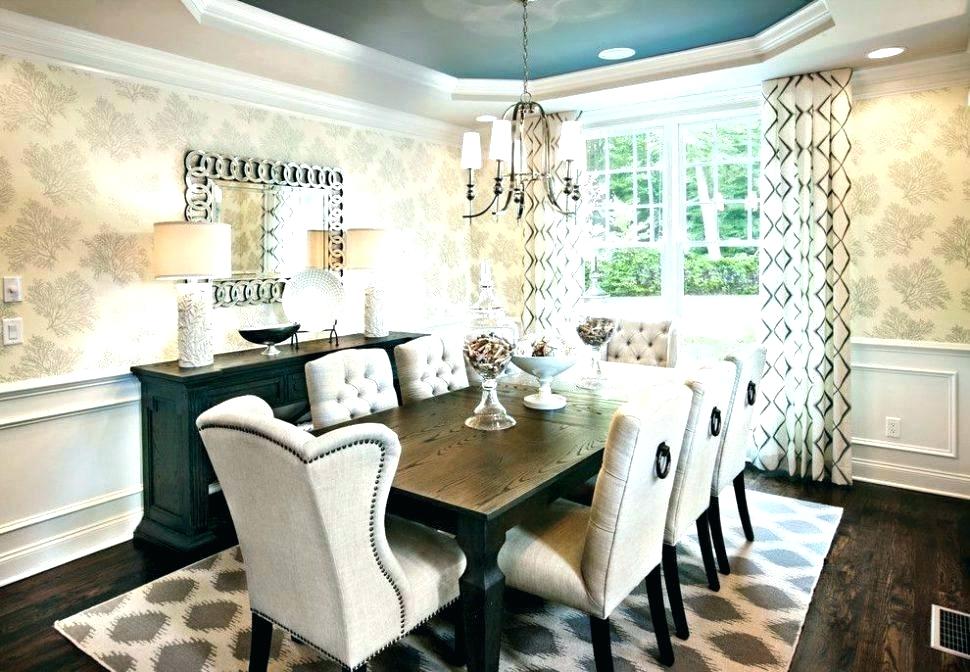 Dining Room Wallpaper Ideas Wallpaper Ideas Dining - Beige Dining Room Chairs Ideas - HD Wallpaper 