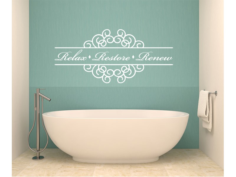 Modern Bathroom Decal Wall For Are Hot Wallpaper Warehouse - White Bathroom Wall Stickers - HD Wallpaper 