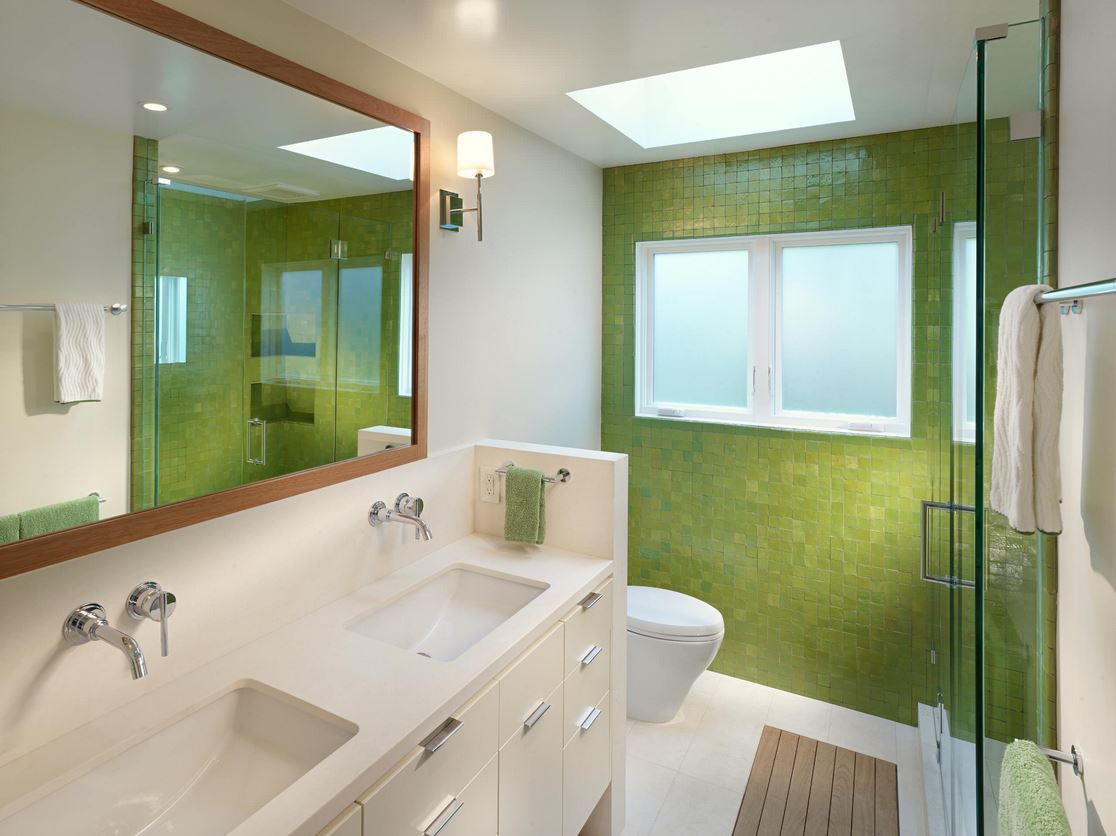 Bathroom Green Color Ideas - HD Wallpaper 