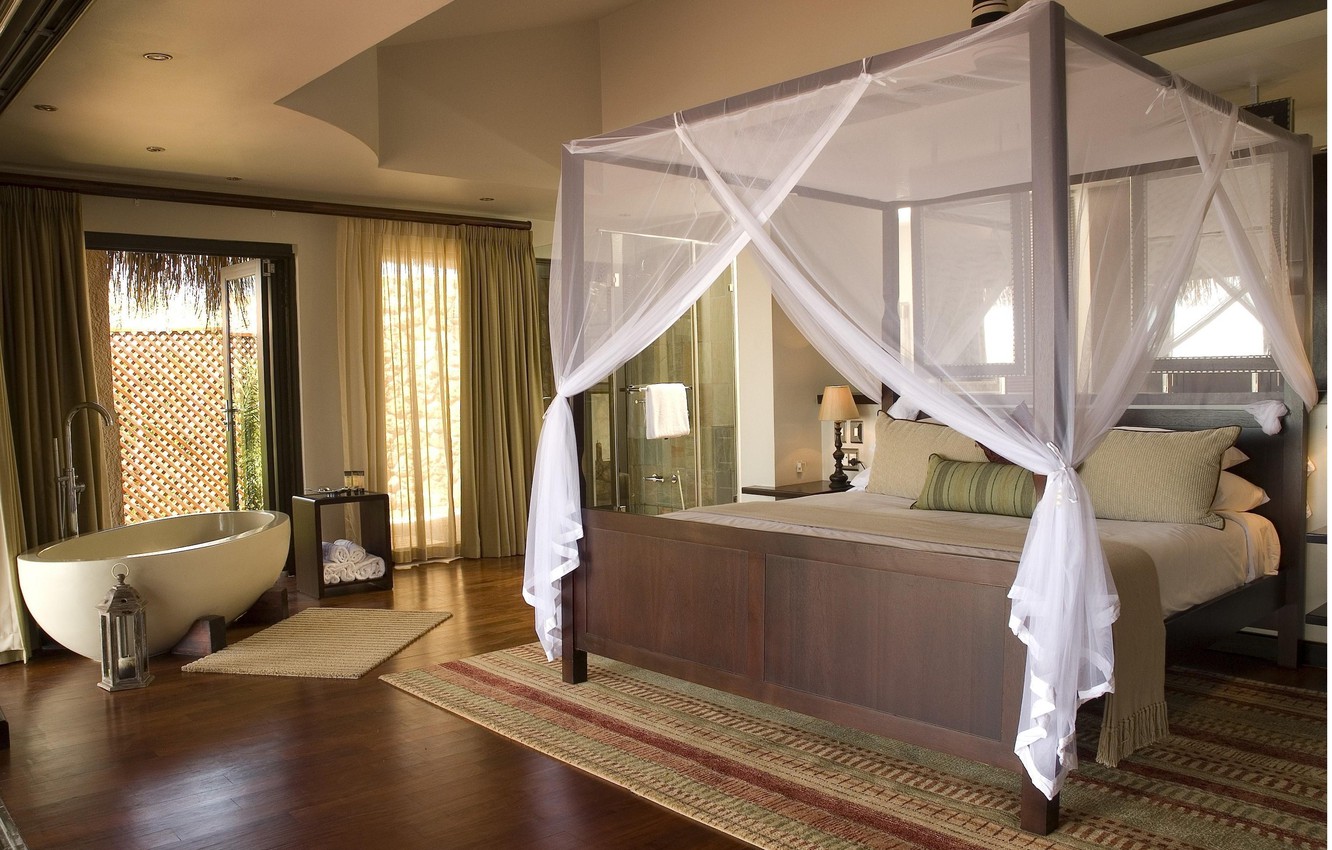 Photo Wallpaper Design, Style, Room, Bed, Interior, - Spa Themed House - HD Wallpaper 