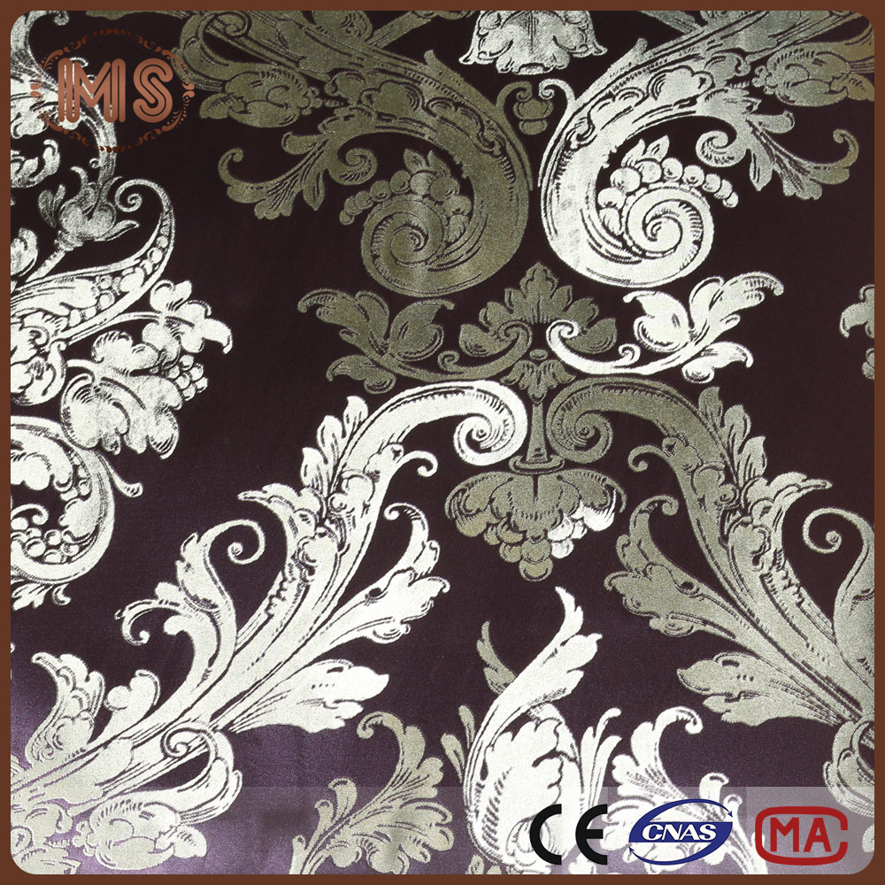 Gold Foil Wallpaper 3d Pvc Vinyl Wall Paper With Low - Motif - HD Wallpaper 