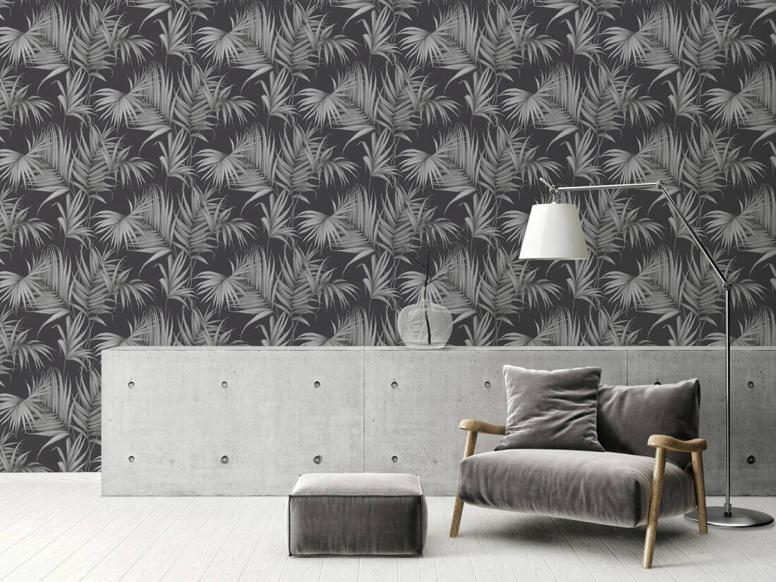 Michalsky Living Wallpaper Jungle, Black, Grey - Ariadne At Home Behang - HD Wallpaper 