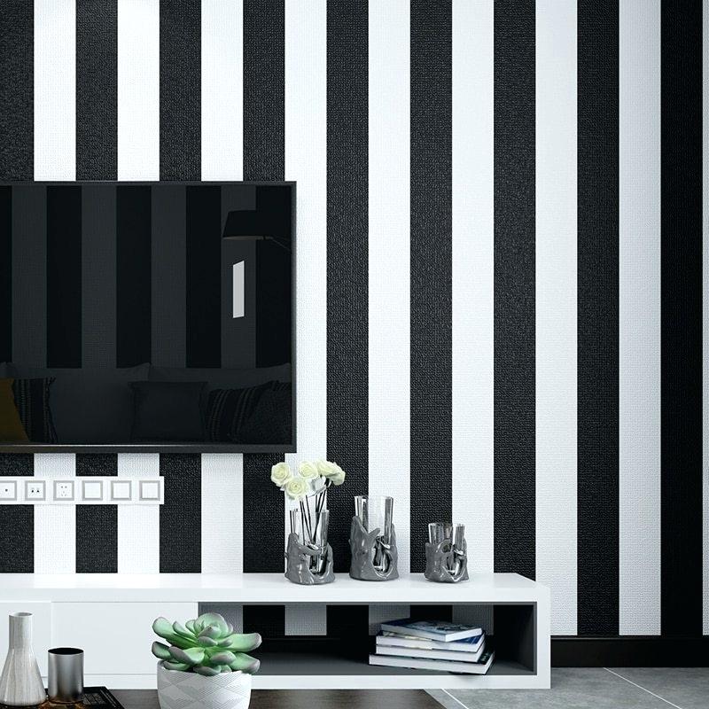 Us Off Modern Black White Horizontal Vertical Stripes - Black And White Wallpaper For Room - HD Wallpaper 