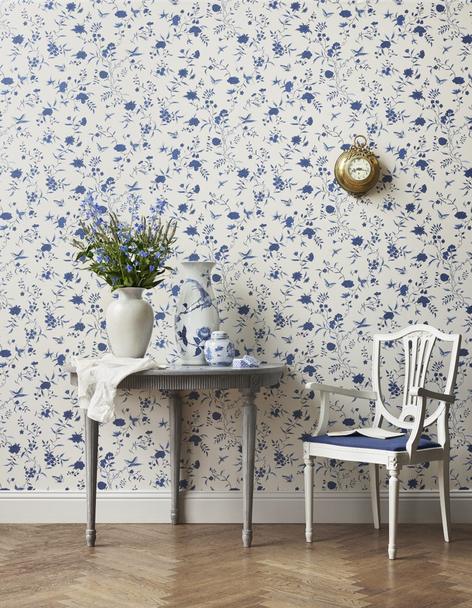 Tapet 1700 Blå Grå - HD Wallpaper 