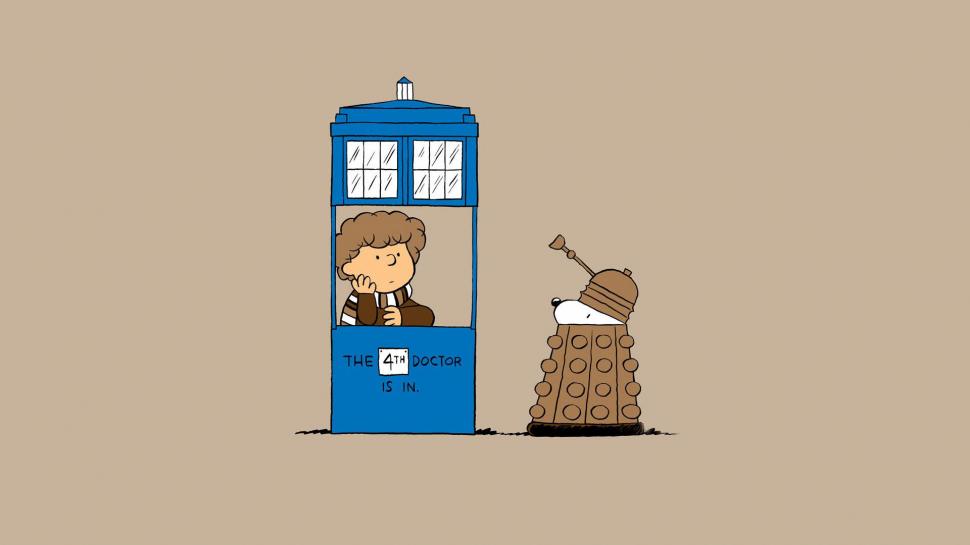 Doctor Who And The Charlie Brown And Snoopy Show Crossover - Doctor Who Wallpaper Dalek - HD Wallpaper 
