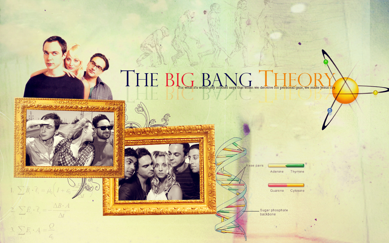 Bbt Wall - Desktop Backgrounds Big Bang Theory - HD Wallpaper 