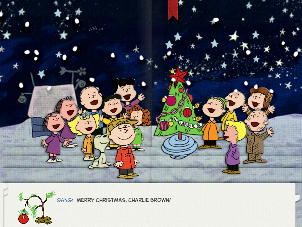 6foraw-1024x768 - Animated Merry Christmas Charlie Brown - HD Wallpaper 