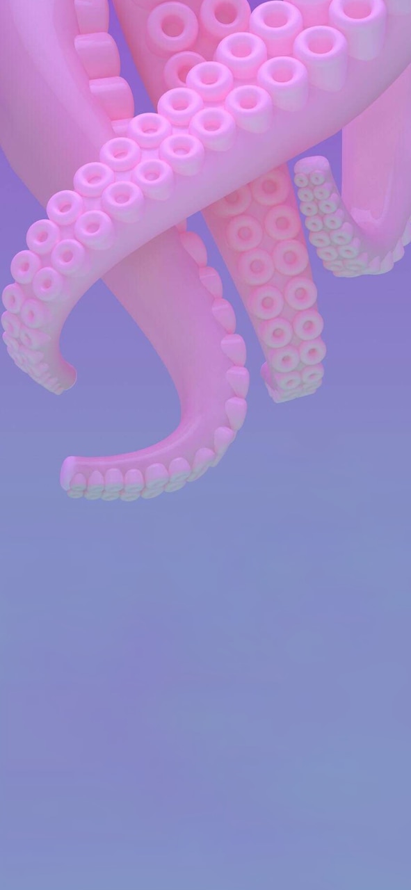 Pink, Octopus, And Pastel Image - HD Wallpaper 