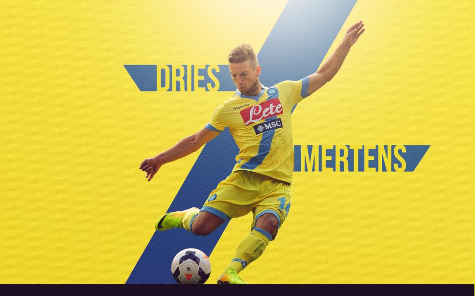 Dries Mertens Napoli Laptop Backgrounds Wallpaper,champion - Dries Mertens In Napoli - HD Wallpaper 