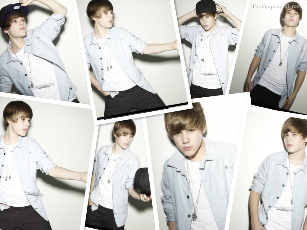 Justin Bieber Collage Wallpaper - Justin Bieber Wallpaper Landscape - HD Wallpaper 