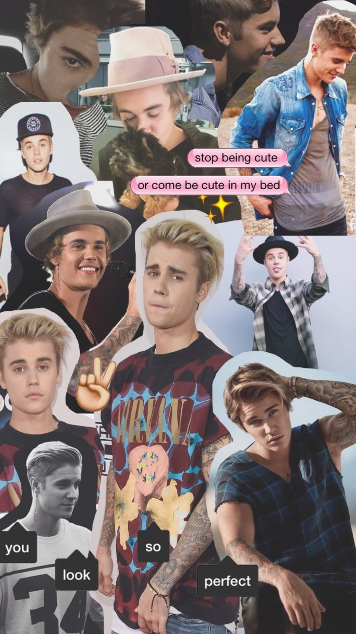 Justin Bieber Lockscreen Collage - HD Wallpaper 