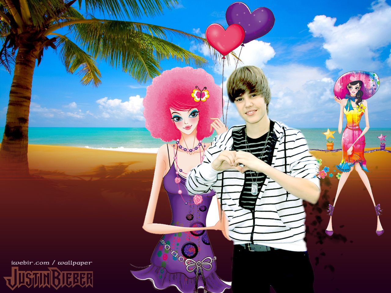 Justin Bieber 2010 Hot Wallpapers - Palm Trees Wallpaper For Retina Mac - HD Wallpaper 