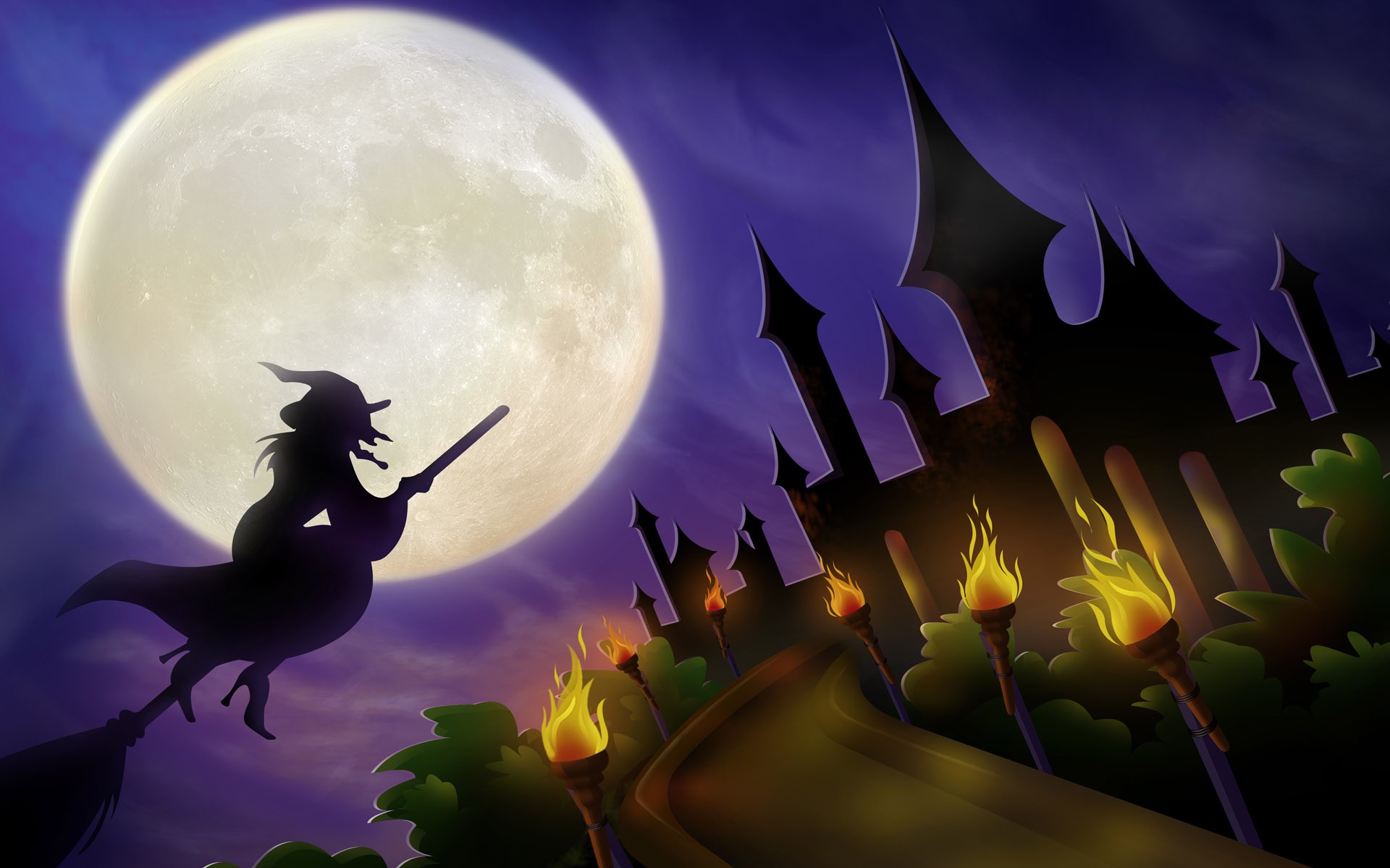 Halloween Witches - HD Wallpaper 