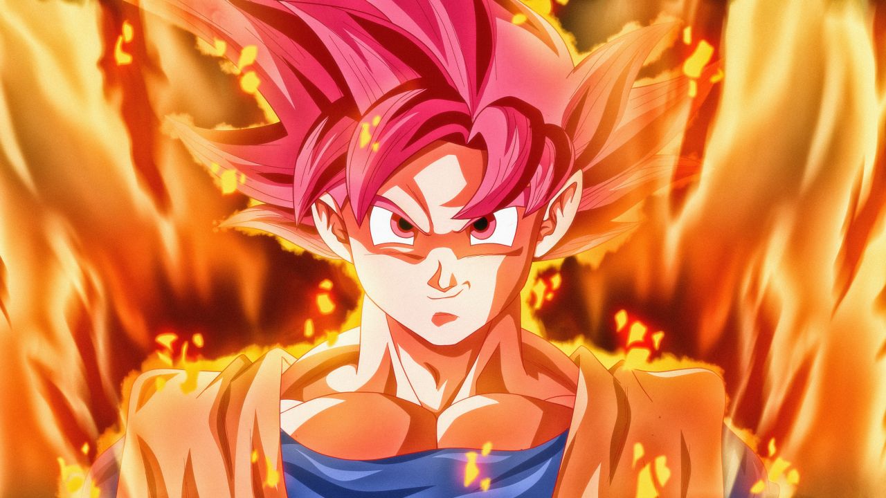 Goku Super Sayajin God - HD Wallpaper 