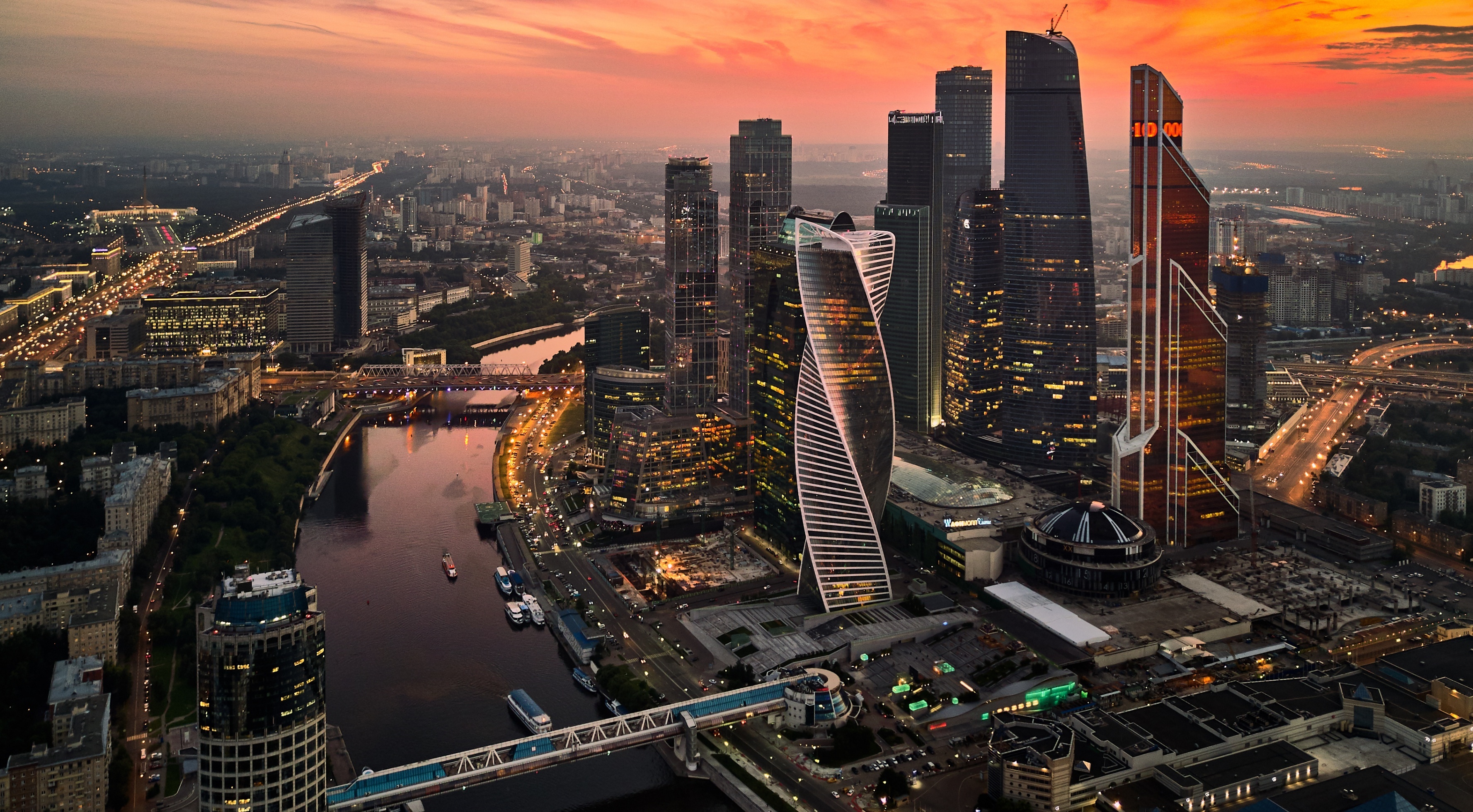 Moscow City Hd - HD Wallpaper 