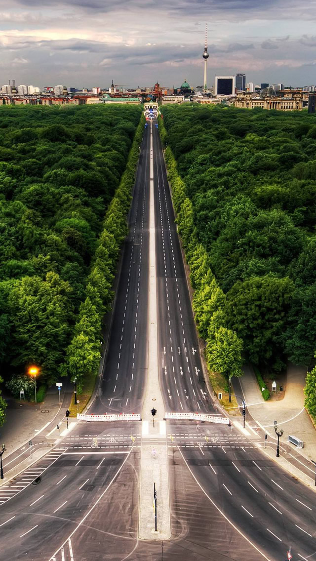 Highway To The City Iphone Wallpaper - Highway Wallpaper Hd For Mobile - HD Wallpaper 