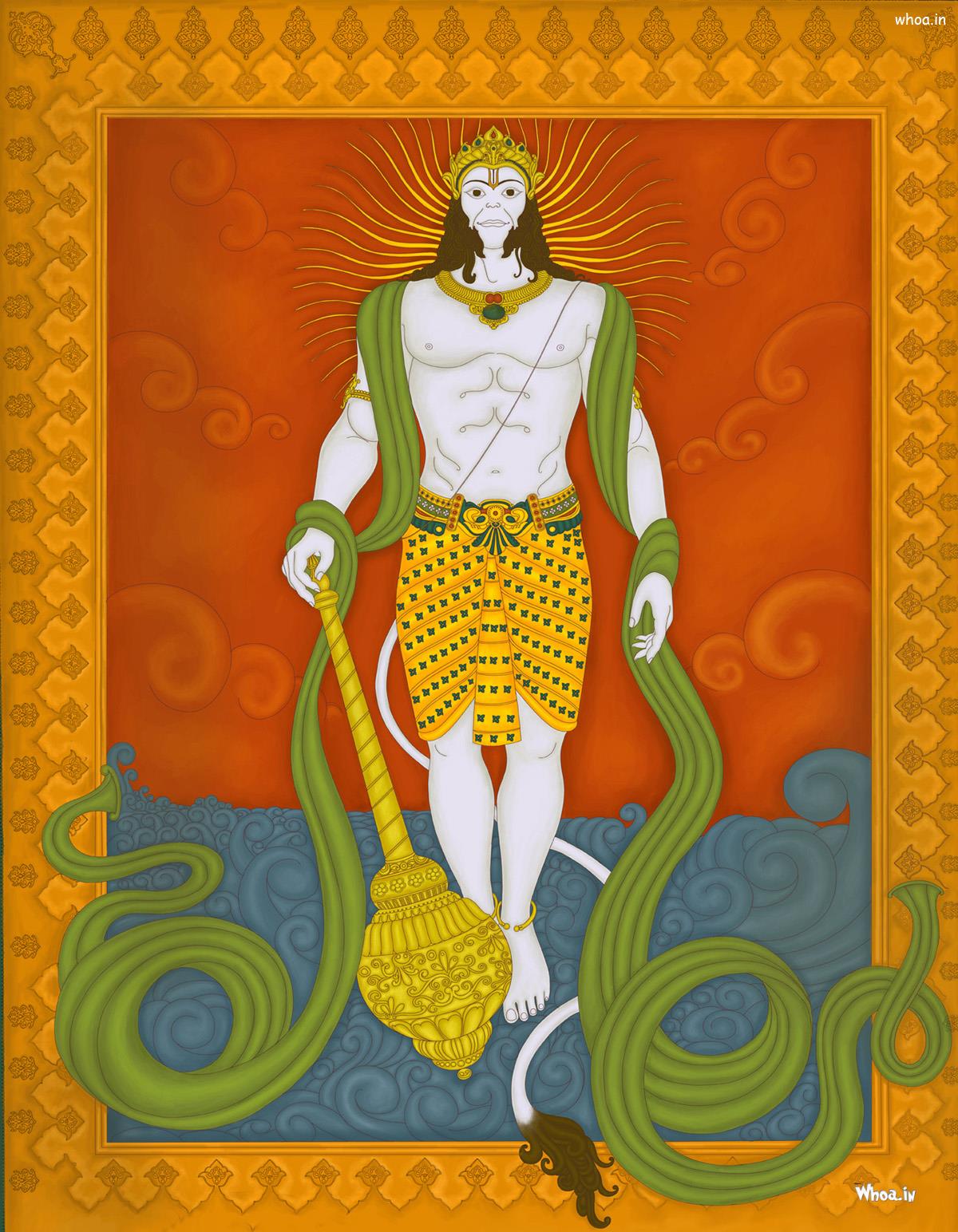 Whoa - In Logo - Lord Hanuman Paintings Hd - HD Wallpaper 