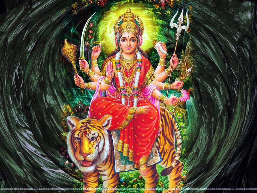 God Hd, Wallpapers And Pictures Backgrounds Collection - Durga Mata Image Download - HD Wallpaper 