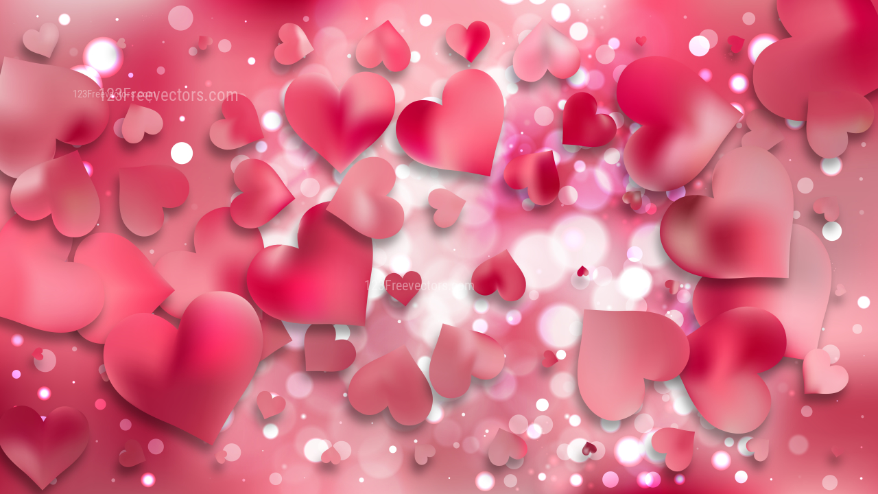 Pink Heart Wallpaper Background - Heart Wallpaper Background - 1280x720  Wallpaper 