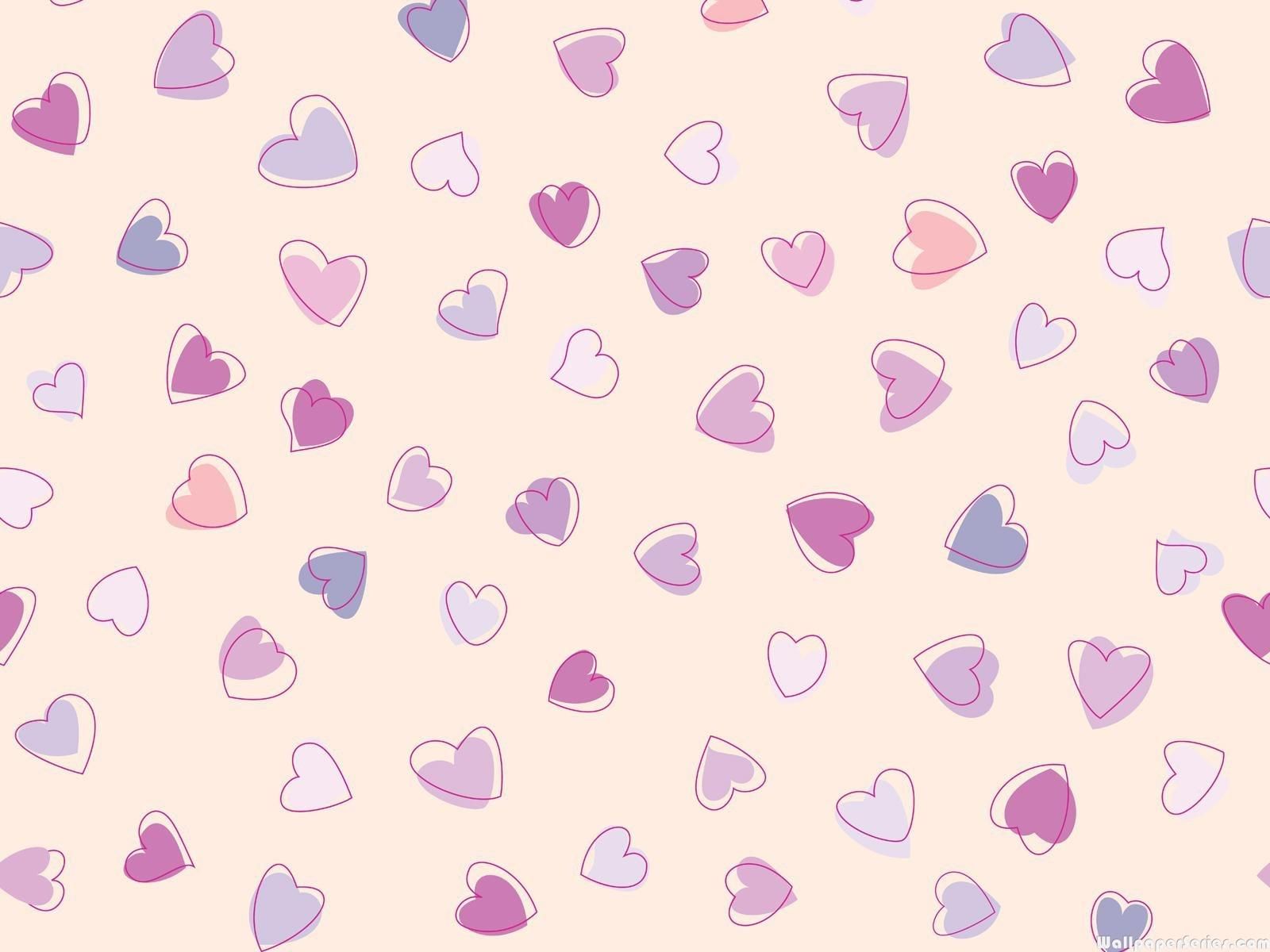 Hd Cute Heart Pattern Wallpaper - Cute Pattern Desktop Background - HD Wallpaper 