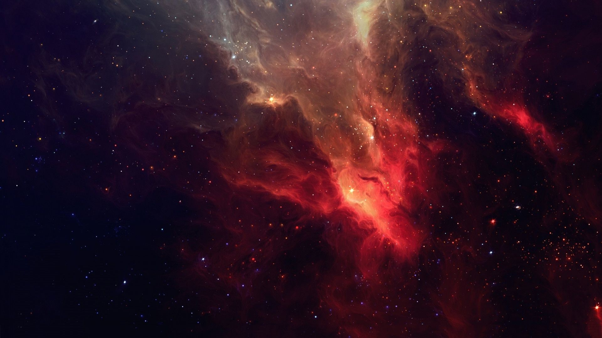 Red Space Wallpaper 
 Data-src - Red And White Space - HD Wallpaper 