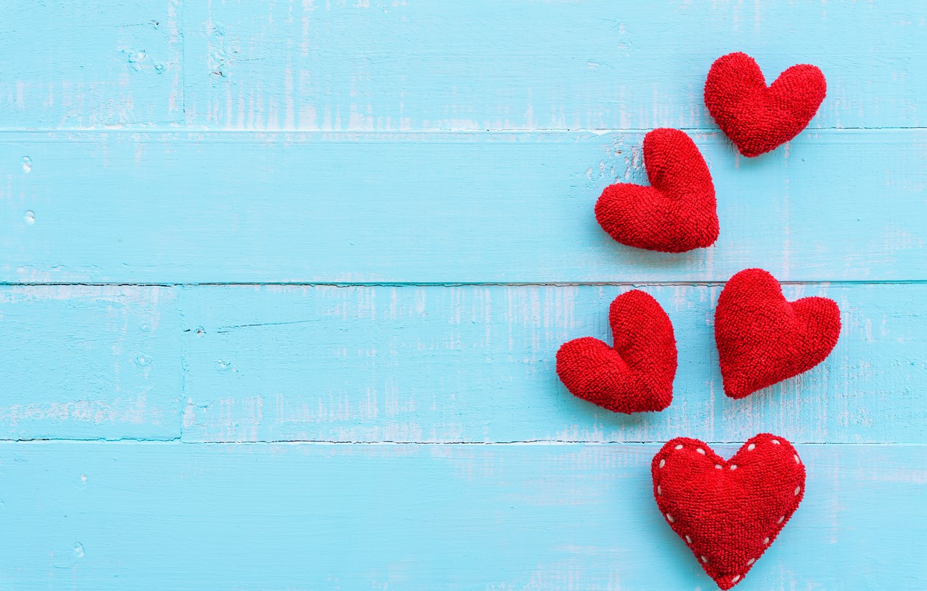 Wallpaper Love Heart Hearts Red Love Wood Romantic - Romantic Heart Wallpaper Hd Love - HD Wallpaper 