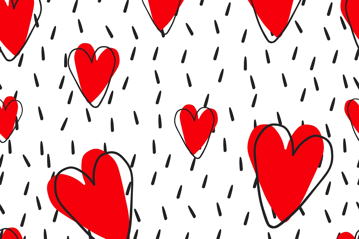 Love Heart Wallpaper Mural - Heart - HD Wallpaper 