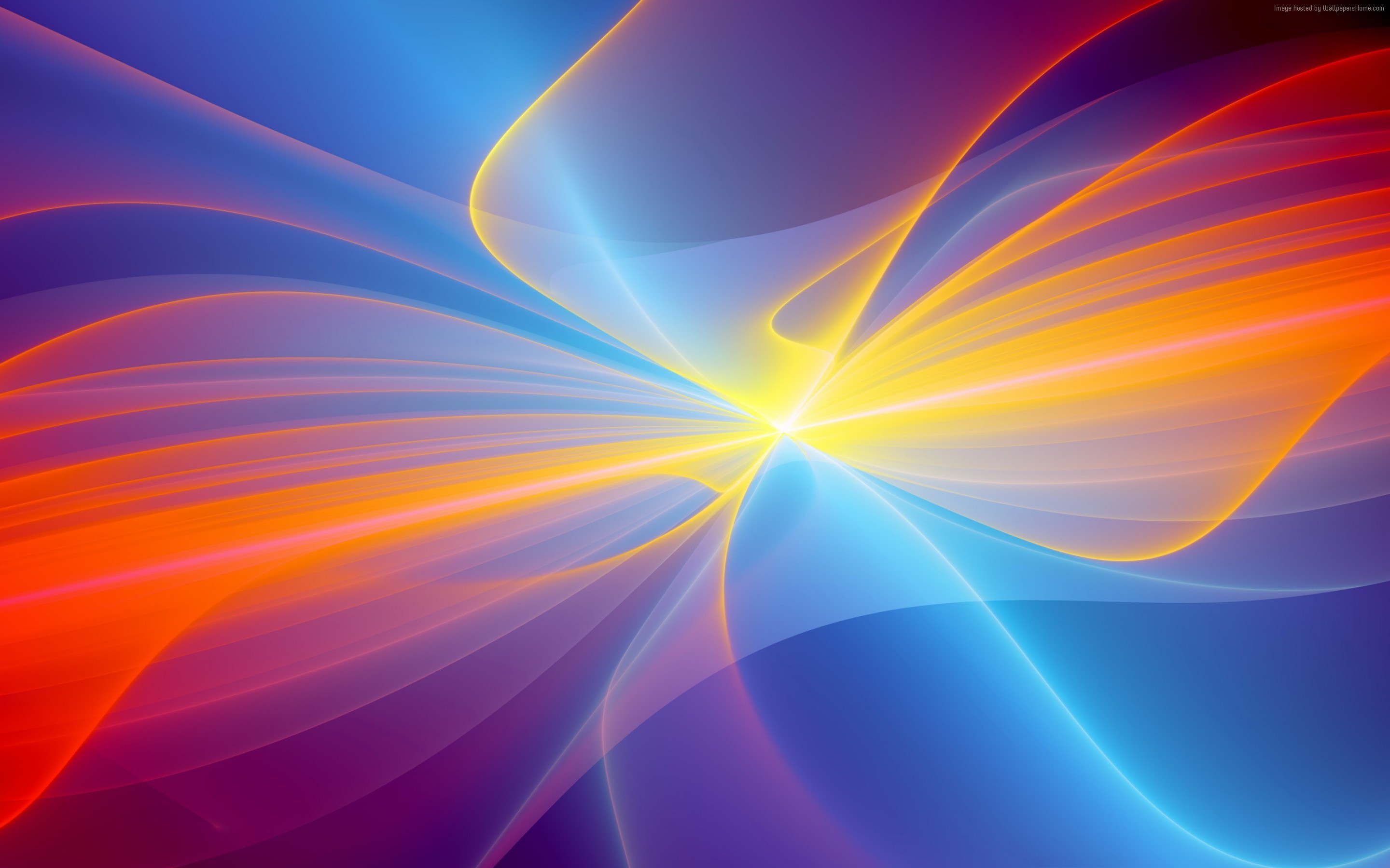 3d Wallpaper Download - Blue Orange Yellow Background - HD Wallpaper 
