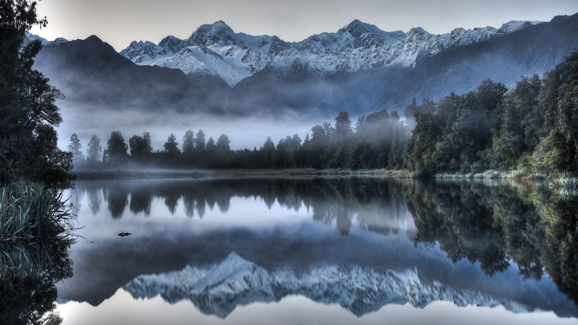 40 Full Hd New Zealand Wallpapers For Free Download - Lake Matheson - HD Wallpaper 